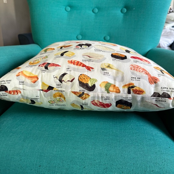 Sushi Pattern Accent Pillow - Picture 2 of 7
